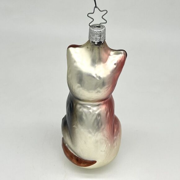 VTG Old World Christmas OWC Inge-Glas Germany Siamese Cat Blown Glass Ornament - Picture 5 of 11